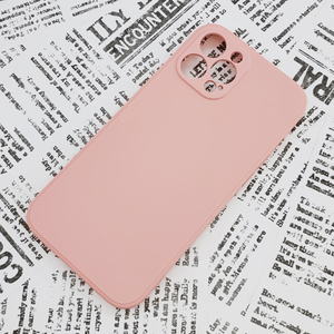 * iPhone 12ProMax silicon case [09] pink (3)