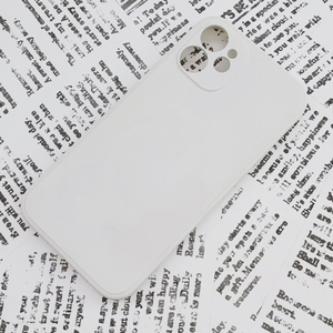 * iPhone 12mini silicon case [05] white (2)