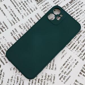 * iPhone 12mini silicon case [10] dark green (2)