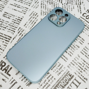* iPhone 14ProMax glass the back side silicon case [25] Sky blue (3)