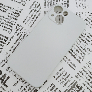 * iPhone 13mini silicon case [05] white (5)