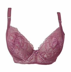 D75* rose side height bra ( wire entering ) correction underwear 2 -ply lift up panel cup reverse side cotton 100% regular price :2189 jpy new goods 