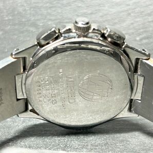SEIKO セイコー WIRED ワイアード 7T92-0GB0 腕時計 クオーツ アナログ クロノグラフ ステンレススチール ブルー メンズ 新品電池交換済みの画像8