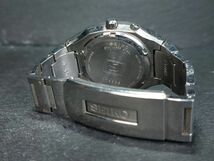 SEIKO セイコー KINETIC キネティック 5M45-5A00 アナログ 自動巻き 腕時計 パープル文字盤 スクエア カレンダー ステンレス メタルベルト_画像6