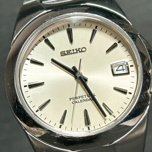 SEIKO セイコー PERPETUAL CALENDER パーペチュアル 8F32-0130 腕時計 クオーツ アナログ カレンダー ステンレススチール 新品電池交換済み