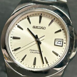 SEIKO セイコー PERPETUAL CALENDER パーペチュアル 8F32-0130 腕時計 クオーツ アナログ カレンダー ステンレススチール 新品電池交換済みの画像2