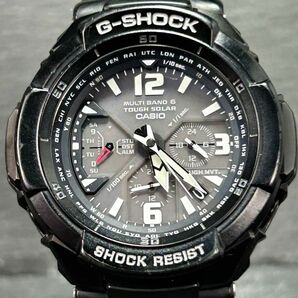 美品 CASIO カシオ G-SHOCK ジーショック スカイコックピット GW-3000BB-1A 腕時計 タフソーラー 電波ソーラー アナログ カレンダー メンズの画像3