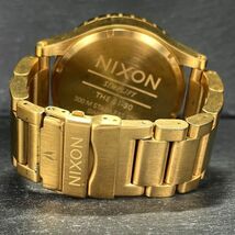 NIXON ニクソン 51-30 腕時計 クオーツ アナログ ステンレススチール ゴールド メンズ タイドグラフ 多機能 新品電池交換済み 動作確認済み_画像6