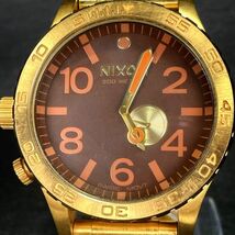 NIXON ニクソン 51-30 腕時計 クオーツ アナログ ステンレススチール ゴールド メンズ タイドグラフ 多機能 新品電池交換済み 動作確認済み_画像1