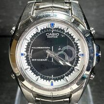 CASIO カシオ EDIFICE エディフィス EFA-119DJ-1A7 腕時計 アナデジ クオーツ ブラック文字盤 多機能 シルバー パーペチュアル メンズ 2針_画像1