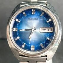 1970年代製 SEIKO セイコー 5ACTUS ファイブアクタス 7019-7210 腕時計 アナログ 自動巻き カットガラス 亀戸製 カレンダー 動作確認済み_画像2