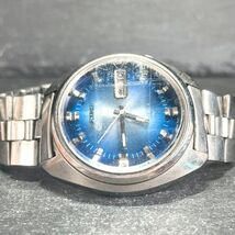 1970年代製 SEIKO セイコー 5ACTUS ファイブアクタス 7019-7210 腕時計 アナログ 自動巻き カットガラス 亀戸製 カレンダー 動作確認済み_画像4