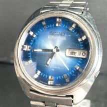 1970年代製 SEIKO セイコー 5ACTUS ファイブアクタス 7019-7210 腕時計 アナログ 自動巻き カットガラス 亀戸製 カレンダー 動作確認済み_画像3