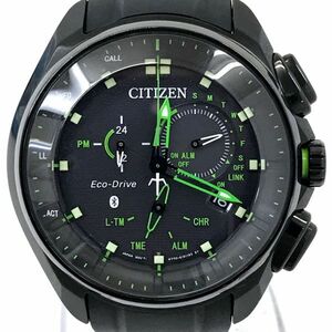 CITIZEN Citizen Eko-Drive BZ1025-02E worldwide limitation 3000ps.@ wristwatch solar analogue chronograph Bluetooth calendar operation verification settled 