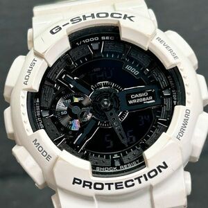 CASIO カシオ G-SHOCK ジーショック GA-110GW-7A 腕時計 クオーツ アナデジ 多機能 ホワイト 白 メンズ ラバーベルト 新品電池交換済み