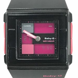 CASIO Casio Baby-G baby G Bay Be ji-CASKET rental Kett BGA-200-1E wristwatch quarts square pink new goods battery replaced operation verification settled 