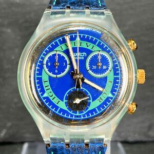 SWATCH Swatch Chrono Chrono Hitch Hiker фаркоп высокий машина AG1993 SCG104 наручные часы аналог кварц хронограф новый товар батарейка заменена 