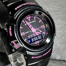 CASIO カシオ g-shock mini Gショックミニ GMN-500-1B2JR 腕時計 アナデジ クオーツ ブラック×ピンク 樹脂ベルト 新品電池交換済み_画像3
