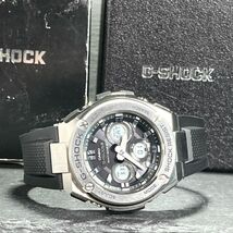 美品 CASIO カシオ G-SHOCK Gショック G-STEEL Gスチール GST-W310-1AJF 電波ソーラー 腕時計 ブラック アナログ ミドルサイズ デジタル_画像4