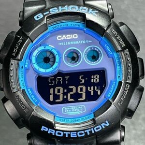 CASIO カシオ G-SHOCK ジーショック ビッグケース スーパーイルミネーター GD-120N-1B2JF 腕時計 クオ―ツ デジタル ブルー アナログ