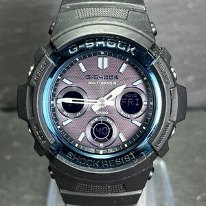 CASIO カシオ G-SHOCK Gショック AWG-M100A-1AJF 腕時計 アナデジ 電波ソーラー マルチバンド6 カレンダー 多機能 ブラック文字盤 樹脂