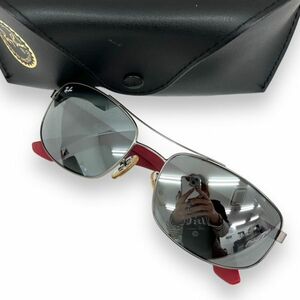 Ray-Ban レイバン サングラス 眼鏡 アイウェア ファッション ケース付き ブランド レギュラーフィット スクエア RB3527 ガンメタル