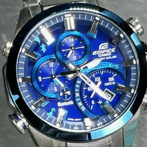  new goods CASIO Casio EDIFICE Edifice EQB-501DB-2AJF wristwatch Bluetooth solar analogue digital men's calendar blue 