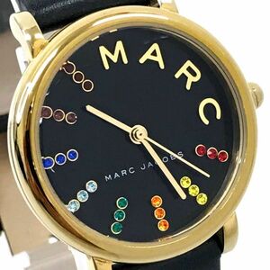 新品 MARC JACOBS マークジェイコブス MJ1592 腕時計 クオーツ アナログ ラウンド ブラック コレクション 新品電池交換済 動作確認済