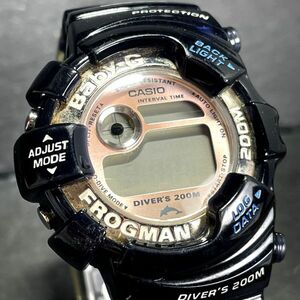 CASIO カシオ Baby-G ベビージー FROGMAN フロッグマン BGW-103K-2 腕時計 デジタル ブラック ラバーベルト イルクジ ステンレススチール