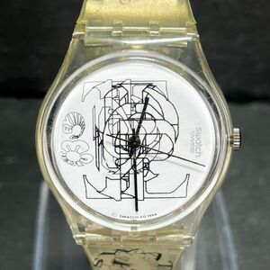 レア SWATCH スウォッチ Graphickers グラフィッカーズ 立花ハジメ AG1994 GK208 腕時計 アナログ クオーツ ラウンド 新品電池交換済み