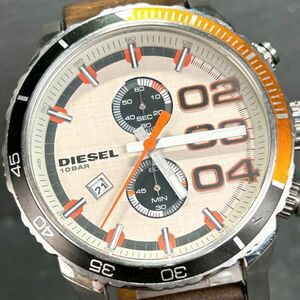  foreign model DIESEL diesel DZ-4310 wristwatch quarts analogue calendar chronograph stainless steel battery replaced operation verification ending 