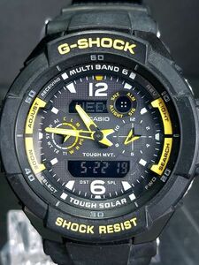 CASIO カシオ G-SHOCK ジーショック GW-3500B-1A メンズ デジアナ ソーラー 腕時計 ブラック イエロー ラバーベルト ステンレス 動作確認済