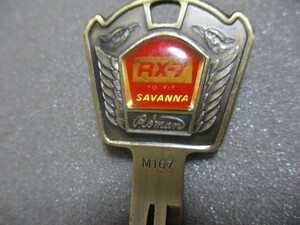 MAZDA マツダ サバンナ RX-7・FC3S・SA22 ファッションキー ブランクキー スペアキー　M167 旧車 当時物 未使用