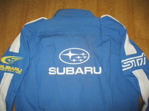  Subaru *STI* world Rally * Work пар Pilot * рубашка "pit shirt" размер S(M соответствует ) прекрасный б/у 