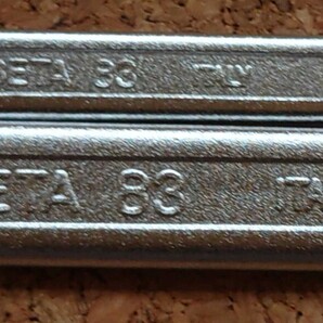 Beta 83 ハーフムーンレンチ 11mm×13mm 19mm×22mm 12ポイント 2本セット イタリア製 希少モデル 良好 ベータの画像3
