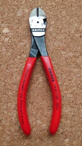 KNIPEX 74 01 160 powerful nippers Germany made cutting plier 160mm all round knipeks
