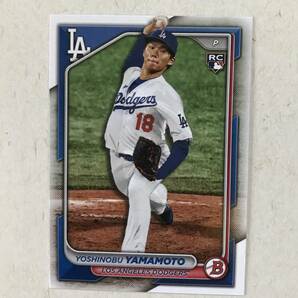 【最新】ベースカード 山本由伸 ドジャース ルーキーカード RC MLB 2024 TOPPS BOWMAN 山本 No36の画像1