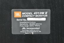 JBL モニタースピーカー ペア 4312M II COMPACT MONITOR_画像8