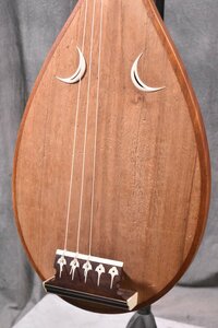 . front biwa 5 string 5 pillar wooden traditional Japanese musical instrument stringed instruments [ junk ]②