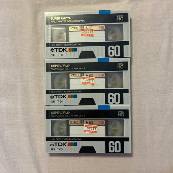VHSテープ3本組 TDK
