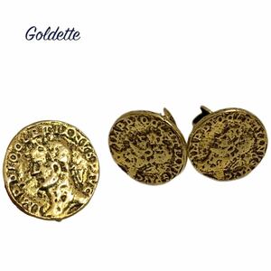 Goldette VINTAGE ゴルデット ヴィンテージ ヴィンテージ アクセサリージュエリー ギリシャ彫刻デザイン イヤリング ゴールド系 アーカイブ