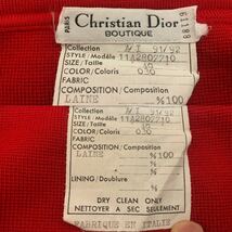 Christian Dior PARIS VINTAGE クリスチャン ディオール パリス ヴィンテージ 1991AW MADE IN ITALY ニットスカート レッド 40 アーカイブ_画像8