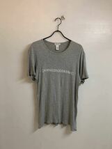 Calvin Klein 205W39NYC カルバンクライン205W39NYC RAF SIMONS ラフシモンズ期 ロゴ プリント 半袖Tシャツ Tシャツ グレー M/M アーカイブ_画像8