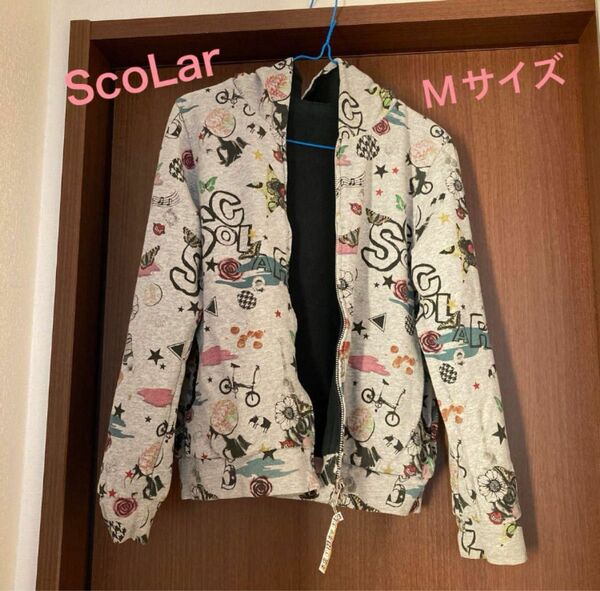 ScoLarリバーシブル パーカー M