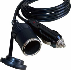 2m Freellf reel cigar socket extension cable DC power supply 12V/24V car 1m / 3m cap attaching cigar la