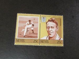 ⑪　著名人　ネイビス　世界のリーダー - クリケット選手；J・B・ステイサム　2種型完　1984-10-23