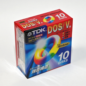 TDK MF2HD-BMX10PS 3.5 -inch floppy disk DOS/V for format settled 10 pieces set unused unopened goods 
