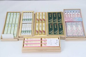 [8 point ] incense stick ..../ winter daphne /.../ lawn grass mountain etc. tree box Buddhist altar fittings family Buddhist altar set sale storage present condition goods 5252-Y