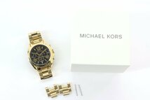 MICHAEL KORS マイケルコース MK-5739 クロノグラフ デイト クォーツ メンズ 腕時計 ゴールドカラー 箱有 5436-HA_画像1