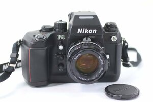 NIKON F4 ニコン フィルムカメラ 一眼レフ ファインダー DP-20 NIKKOR 50mm F1.4 単焦点レンズ カメラレンズ 43646-Y